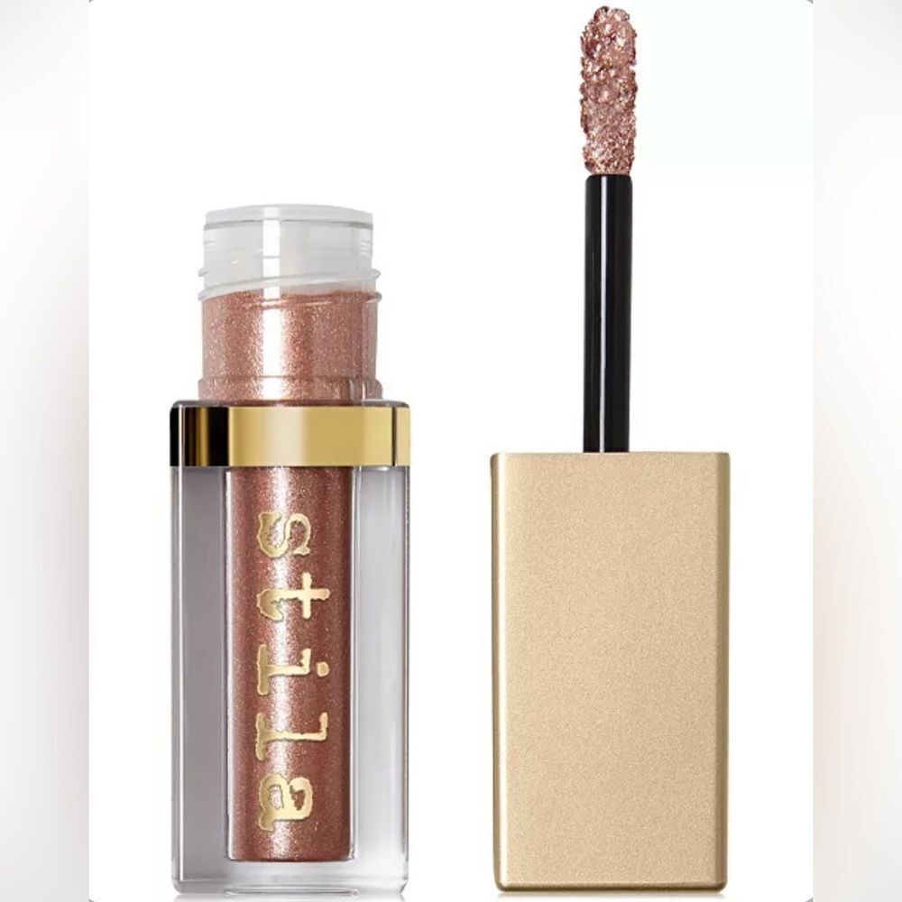 Stila Glitter & Glow Liquid Eye Shadow In Rose Gold Retro Full Size NIB
